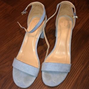 A new day baby blue heels